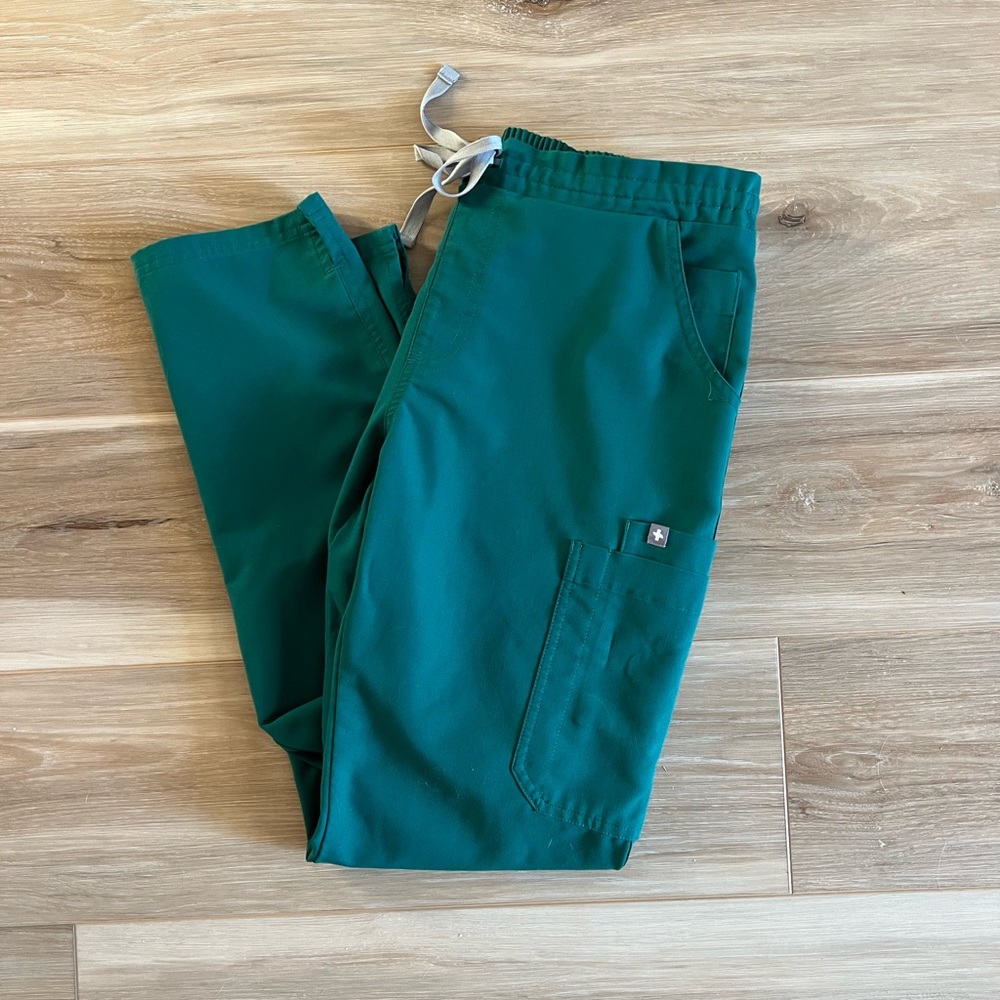 FIGS Hunter Green Yola Skinny Scrub Pants